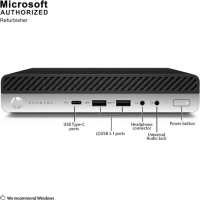 HP EliteDesk 800 G3 Mini Core i7-7th Gen 4GB RAM 128GB SSD (Ex-UK)