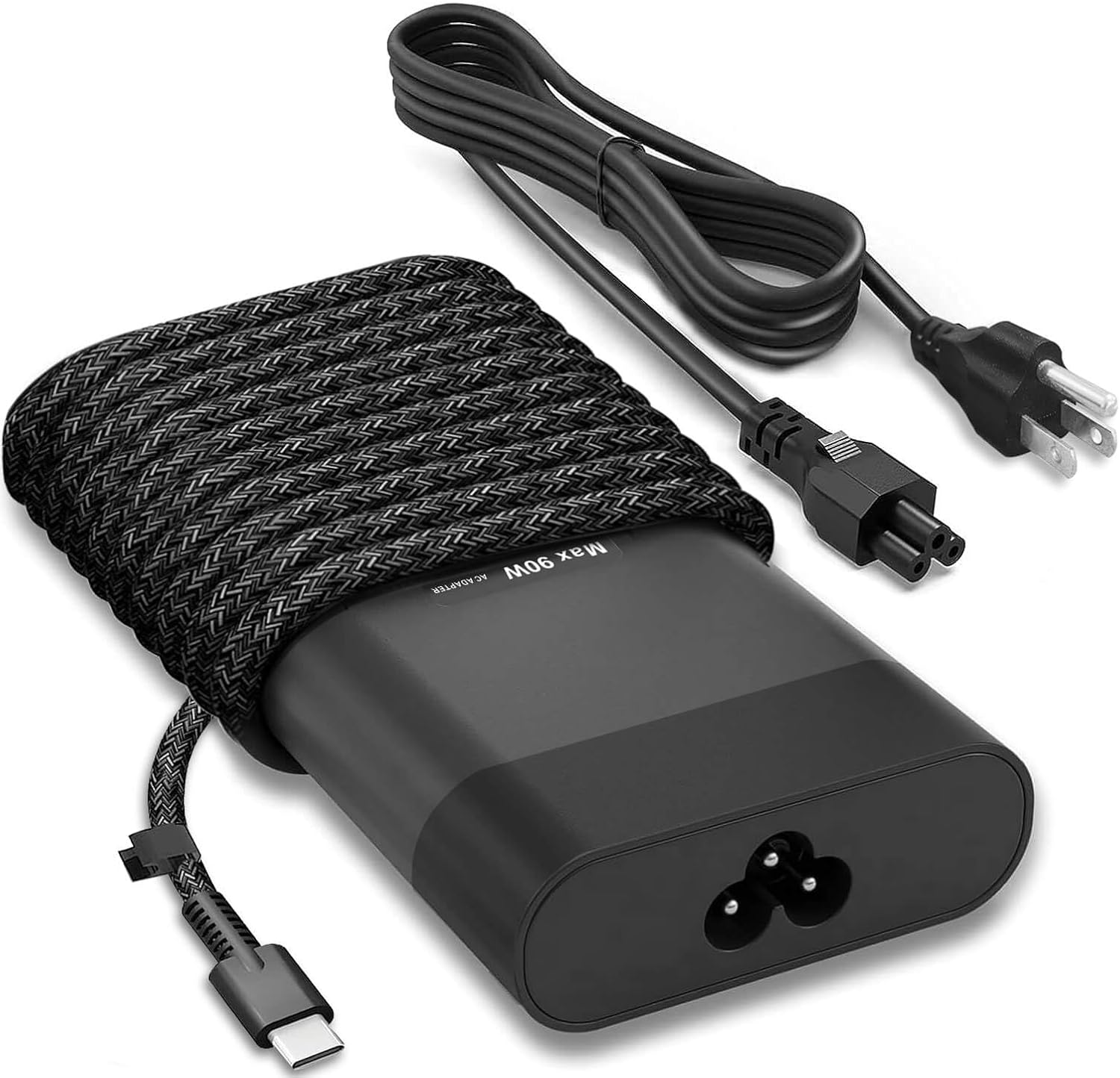 HP USB-C Laptop Charger with Braided Cable (Ex-UK) 2 HP USB-C Laptop Charger with Braided Cable (Ex-UK) - Image 2