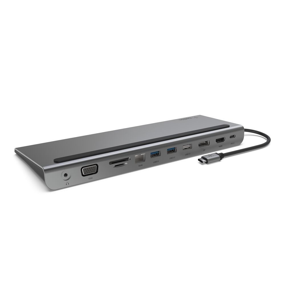 Belkin CONNECT 11-in-1 USB-C Multiport Dock and Stand Grey 1 Belkin CONNECT 11-in-1 USB-C Multiport Dock and Stand Grey