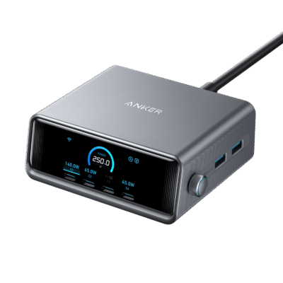 Anker Prime 250W GaN Desktop Charger (6 Ports) Silver