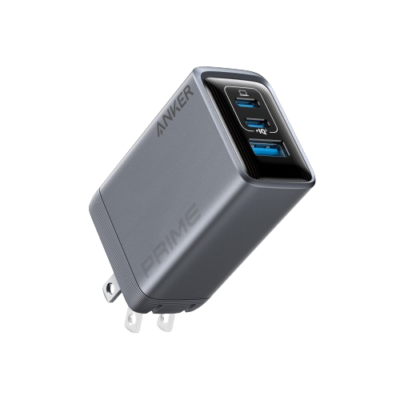 Anker Prime Charger (100W, 3 Ports, GaNPrime) Silver