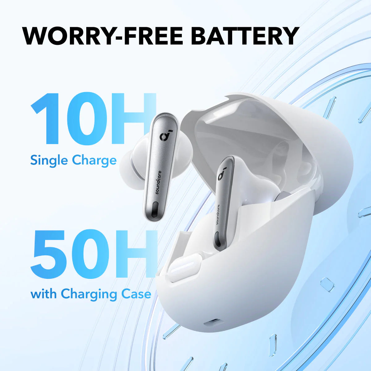 Soundcore Liberty 4 NC Earbuds White 3 Soundcore Liberty 4 NC Earbuds White - Image 3