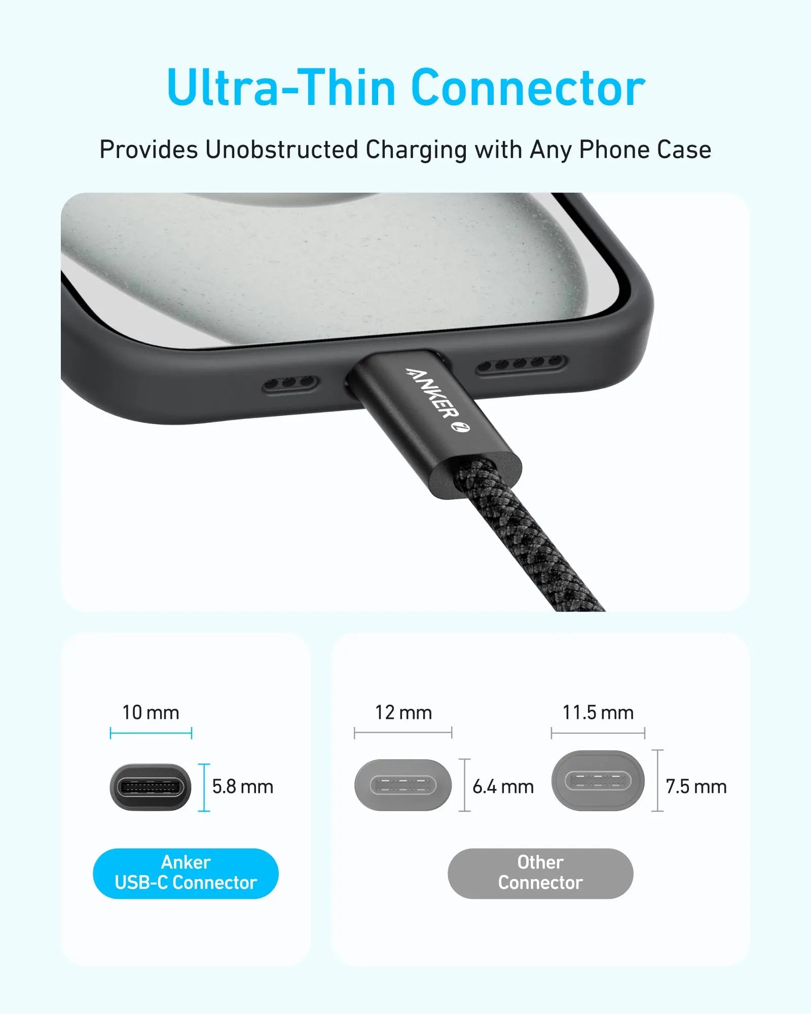 Anker Zolo USB-C to USB-C Cable (1M, 240W) Black 3 Anker Zolo USB-C to USB-C Cable (1M, 240W) Black - Image 3