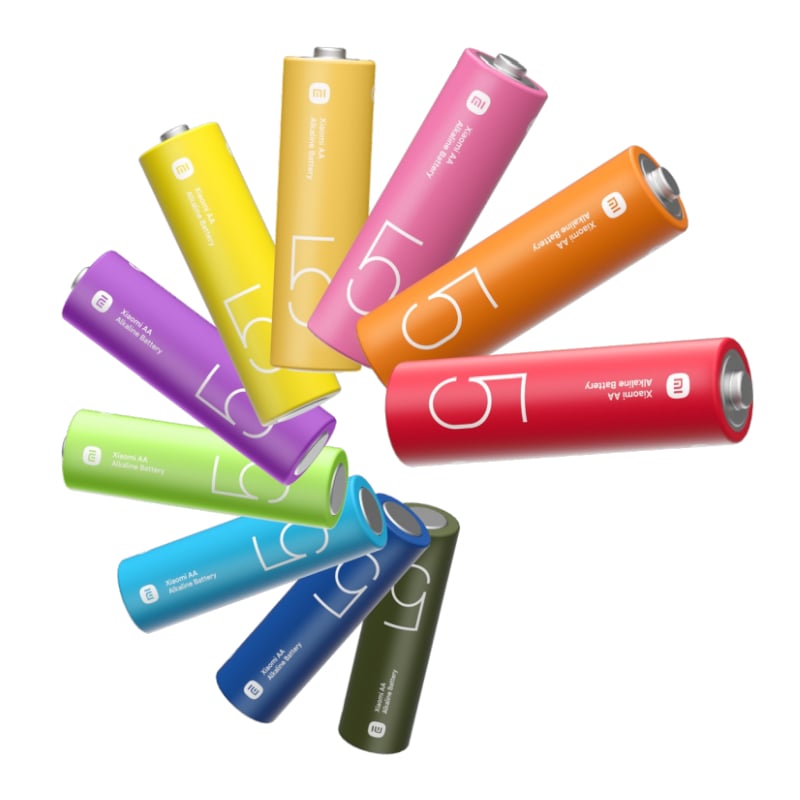 Xiaomi AA Rainbow Batteries (10 Count) 1 Xiaomi AA Rainbow Batteries (10 Count)