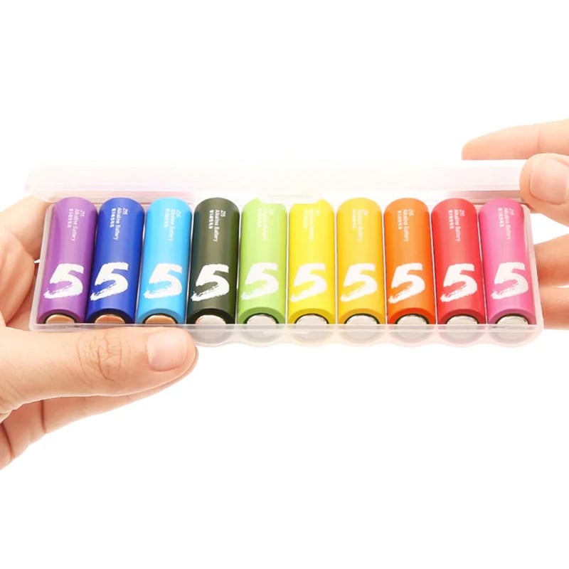 Xiaomi AA Rainbow Batteries (10 Count) 2 Xiaomi AA Rainbow Batteries (10 Count) - Image 2