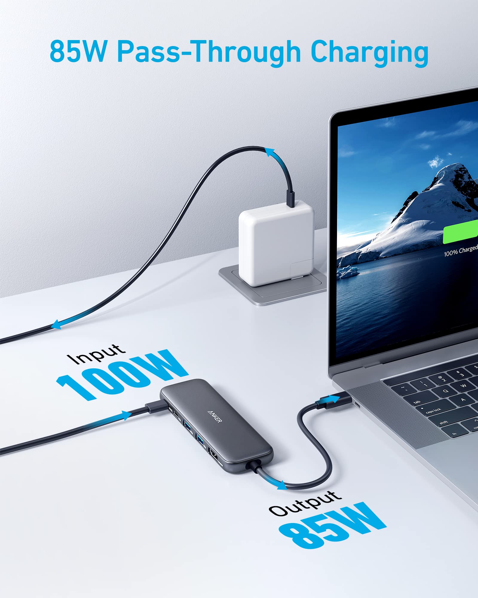 Anker 332 USB-C Hub (5-in-1) Black 3 Anker 332 USB-C Hub (5-in-1) Black - Image 3