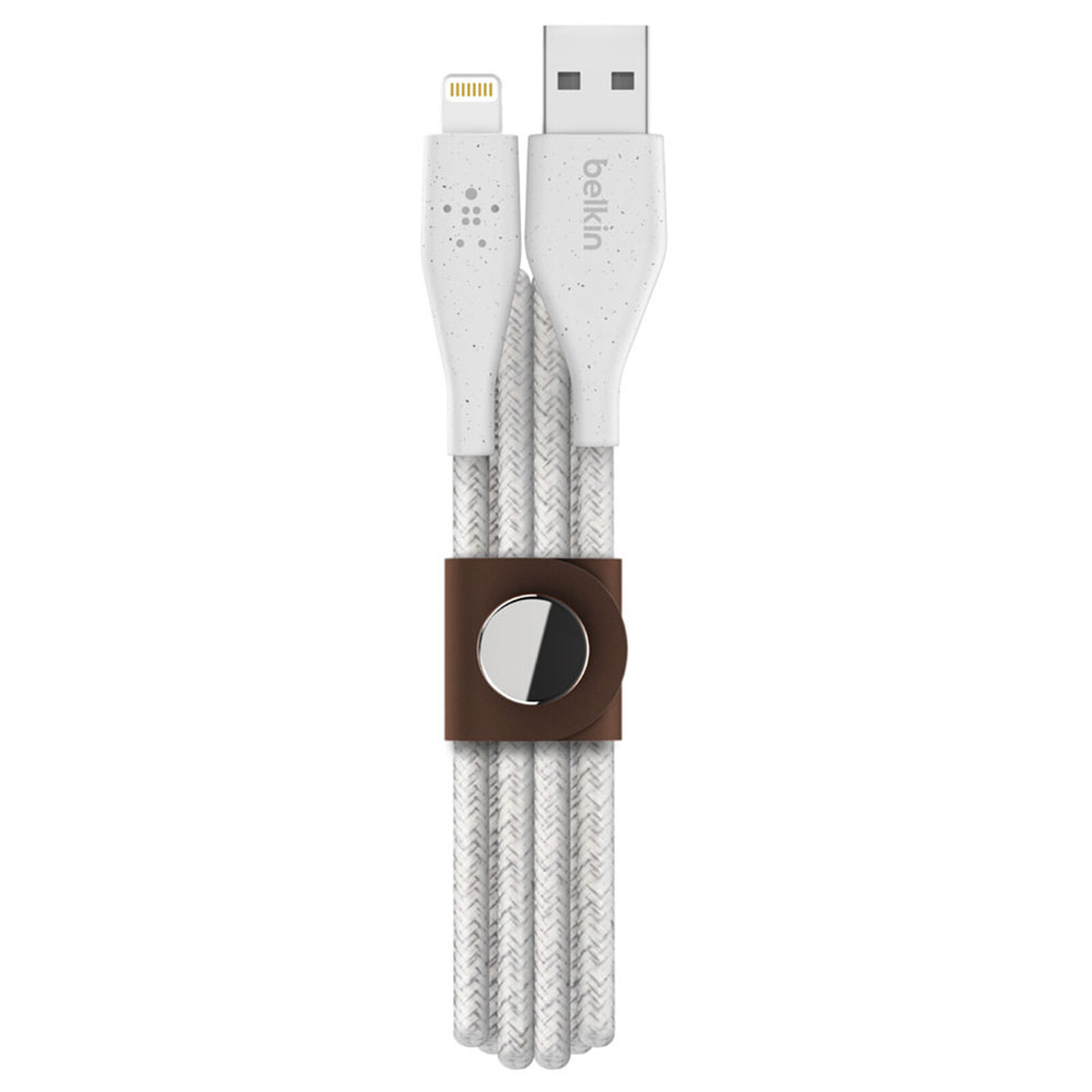 Belkin DuraTek Plus Lightning to USB-A Cable with Strap 1M White 4 Belkin DuraTek Plus Lightning to USB-A Cable with Strap 1M White - Image 4