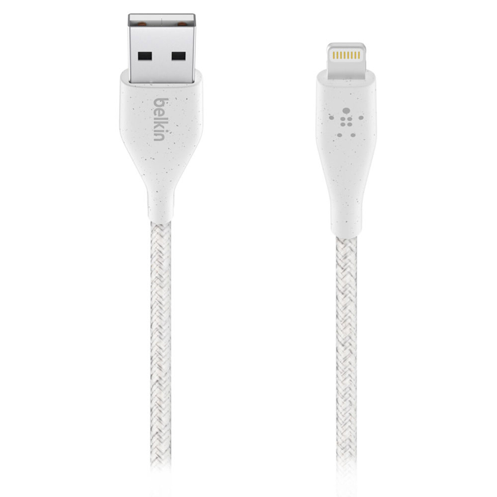 Belkin DuraTek Plus Lightning to USB-A Cable with Strap 1M White 3 Belkin DuraTek Plus Lightning to USB-A Cable with Strap 1M White - Image 3