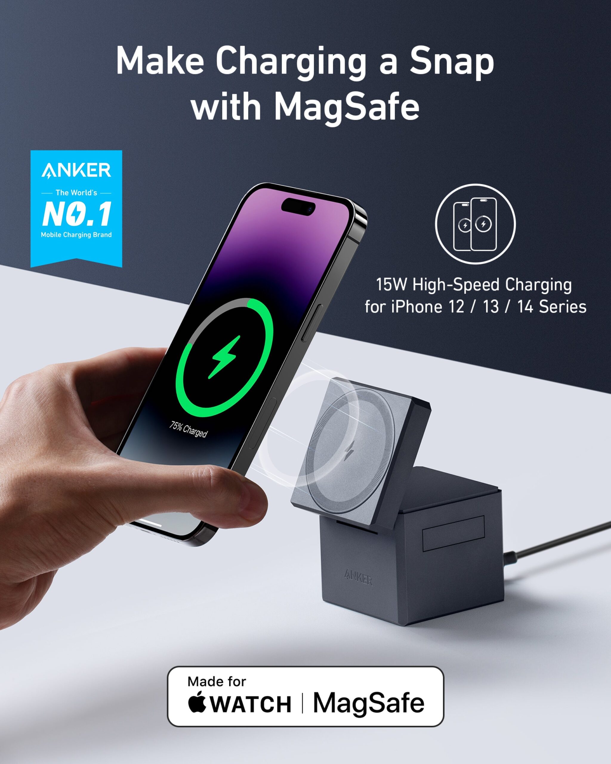 Anker 3-in-1 Cube with MagSafe 2 Anker 3-in-1 Cube with MagSafe - Image 2