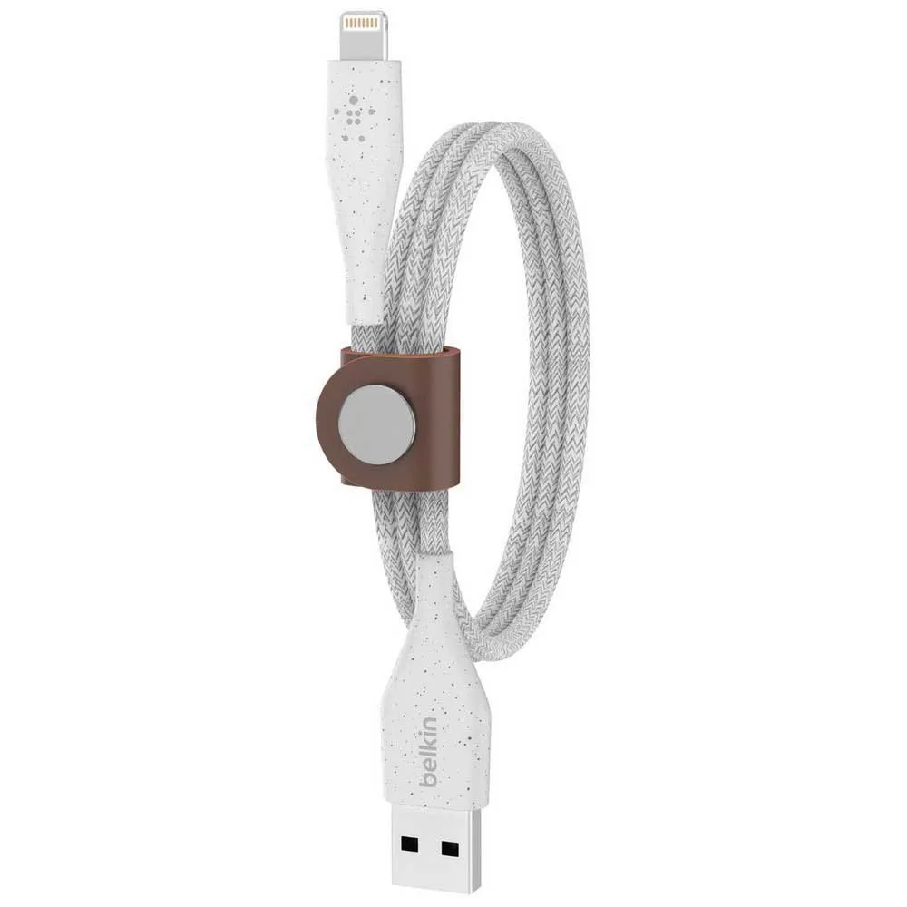 Belkin DuraTek Plus Lightning to USB-A Cable with Strap 1M Black 1 Belkin DuraTek Plus Lightning to USB-A Cable with Strap 1M Black