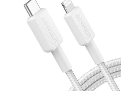 Anker 322 USB-C to Lightning Cable (6ft Braided) White