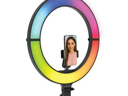 Green Lion 18-Inch Foldable Ring Light Black