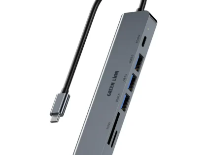 Green Lion 7 in 1 USB-C Hub Gray