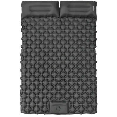 Green Lion Double Air Bed Inflatable Air Mattress Gray