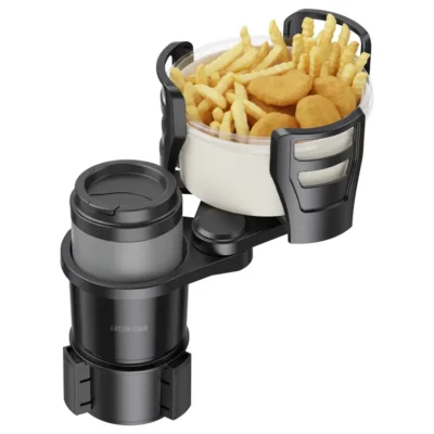 Green Lion Drive Flex 2 in 1 Cup Holder Universal Car Fit Black