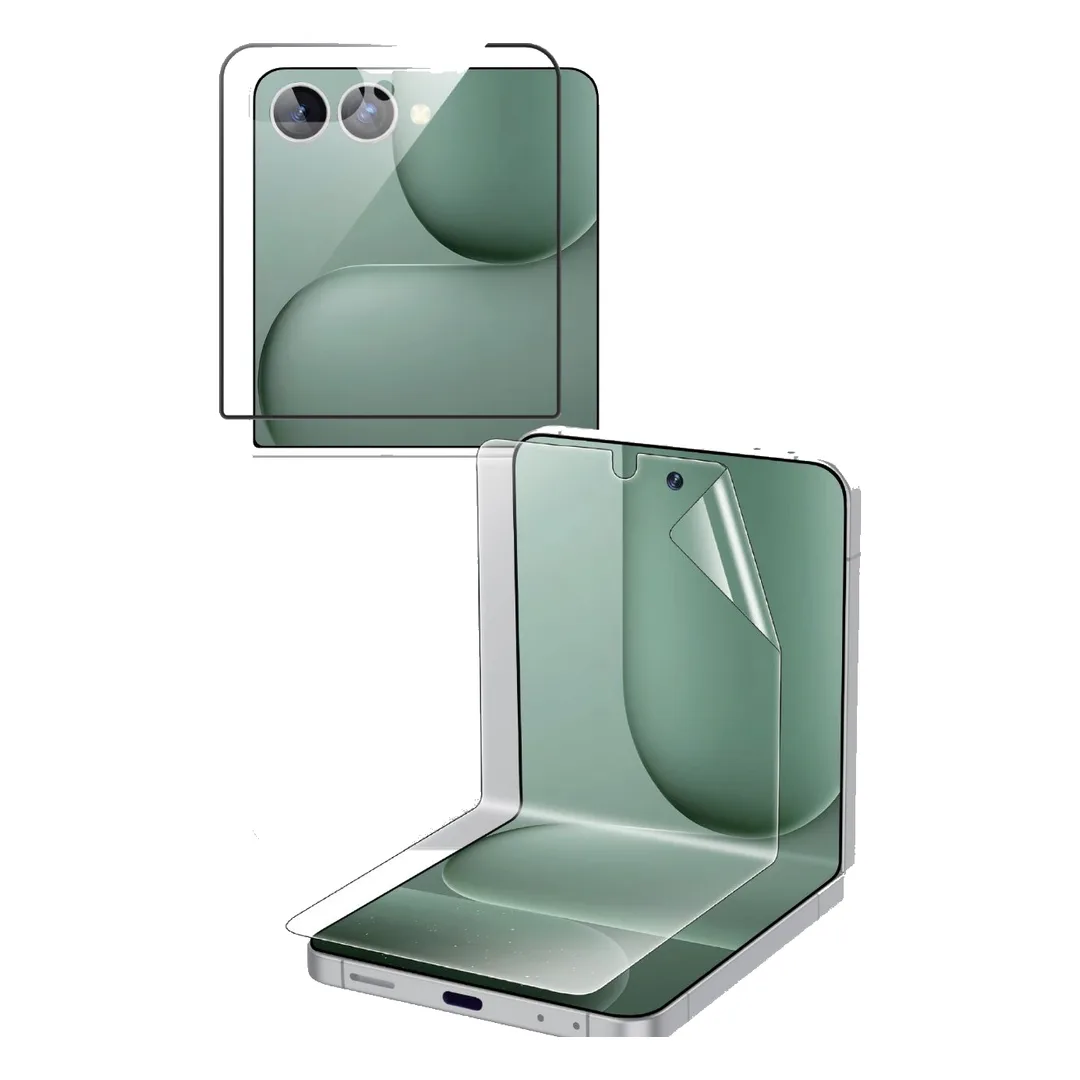Green Lion Flip Protection Pack for Z Flip 8 Clear 1 Green Lion Flip Protection Pack for Z Flip 8 Clear