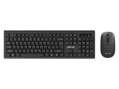 Green Lion GKM-200 Wireless Combo Keyboard and Mouse Black