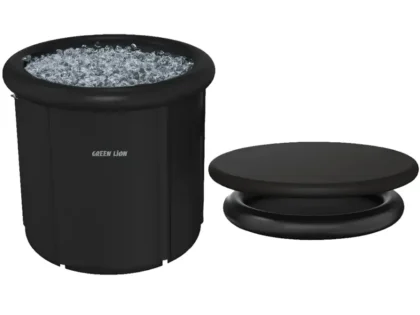 Green Lion Ice Bath Tub Black