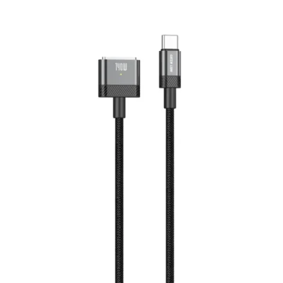 Green Lion USB-C to MagSafe 3 Magnetic Charging Cable Black