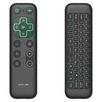 Green Lion Wireless Remote with Keyboard and Mouse Black