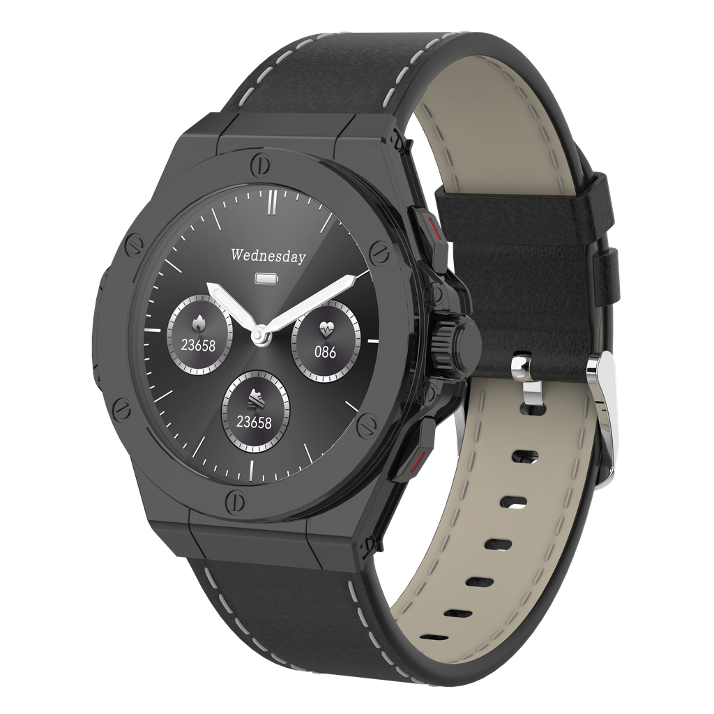Levelo Oak Automatique Hybrid Smartwatch Black 1 Levelo Oak Automatique Hybrid Smartwatch Black
