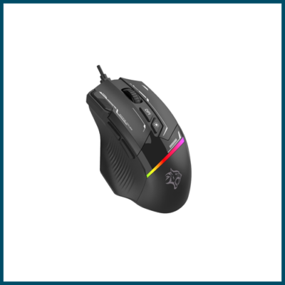 Porodo Gaming 8D RGB Wired Mouse DPI 7200 Black