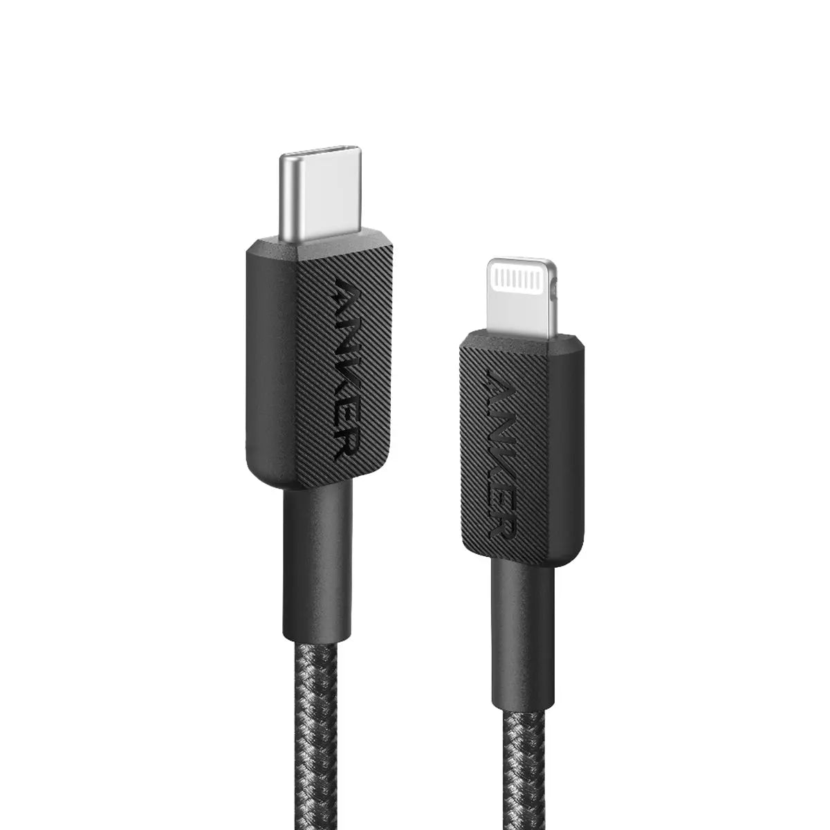 Anker 322 USB-C to Lightning Cable (3ft Braided) Black 1 Anker 322 USB-C to Lightning Cable (3ft Braided) Black