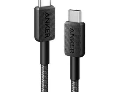 Anker 322 USB-C to USB-C Cable (3ft, 60W, Braided) Black