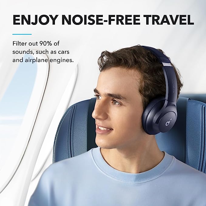 Soundcore Q20i Over-Ear Headphones Blue 2 Soundcore Q20i Over-Ear Headphones Blue - Image 2