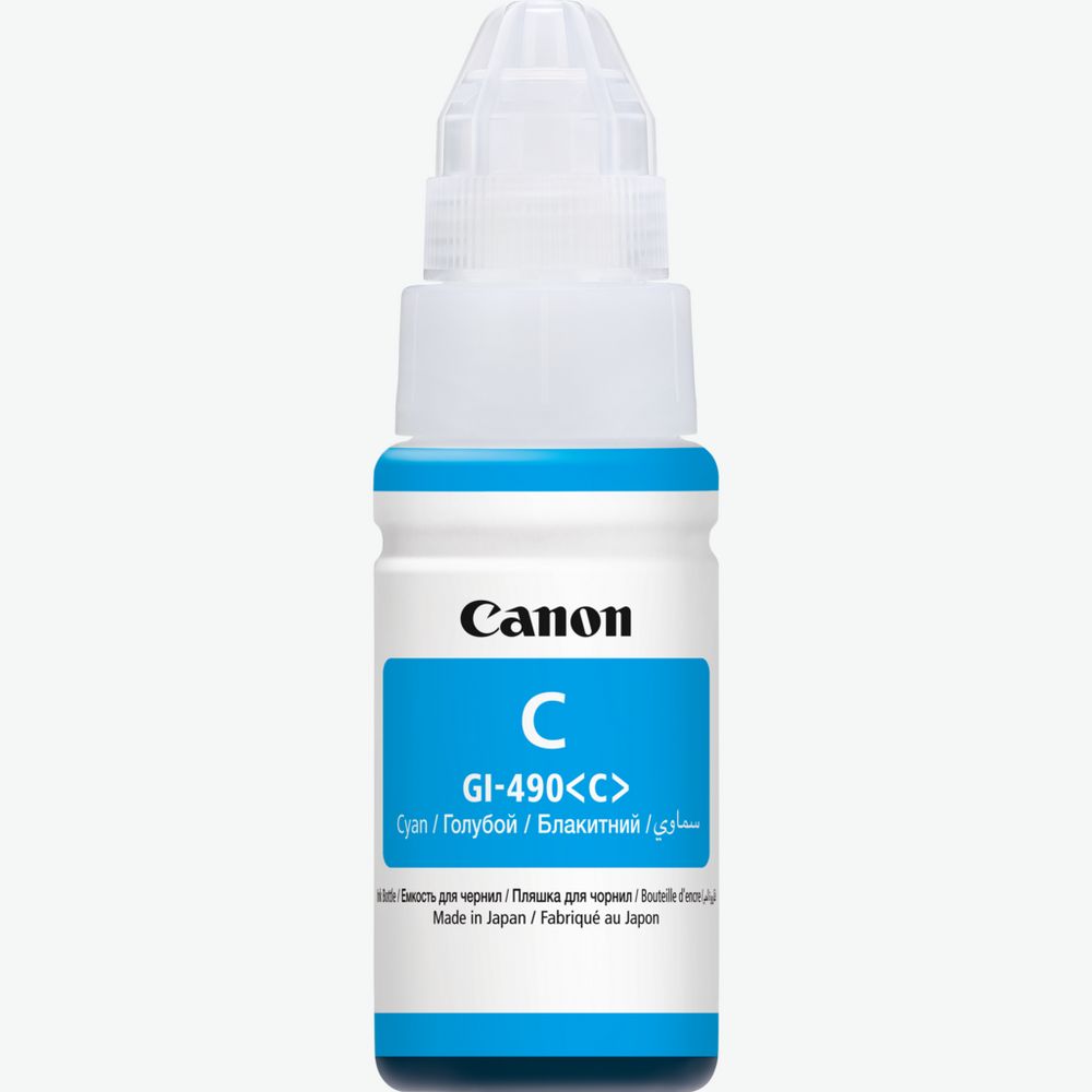 Canon Ink Bottle GI-490 Cyan 70ml (0664C001AA) 1 Canon Ink Bottle GI-490 Cyan 70ml (0664C001AA)