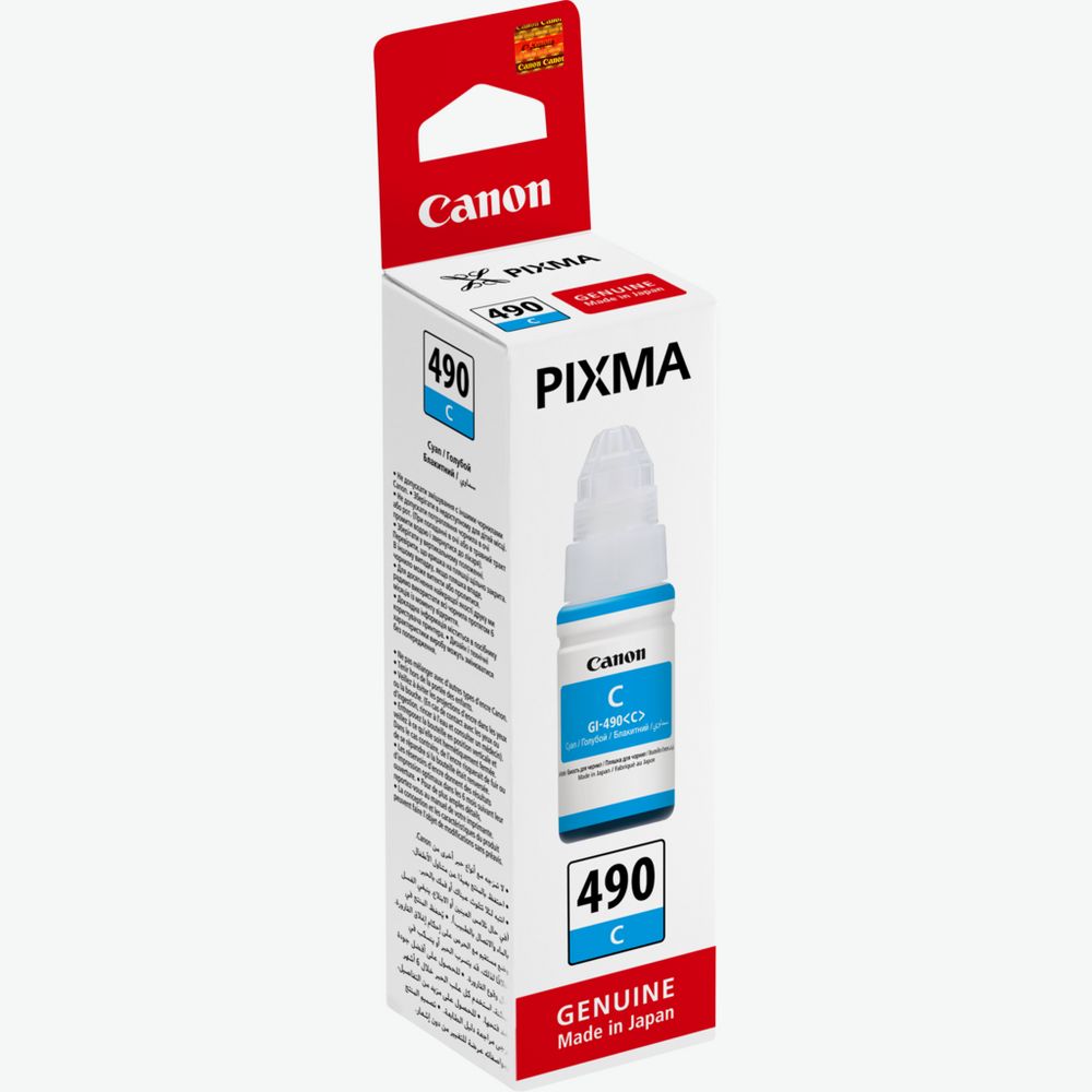 Canon Ink Bottle GI-490 Cyan 70ml (0664C001AA) 3 Canon Ink Bottle GI-490 Cyan 70ml (0664C001AA) - Image 3
