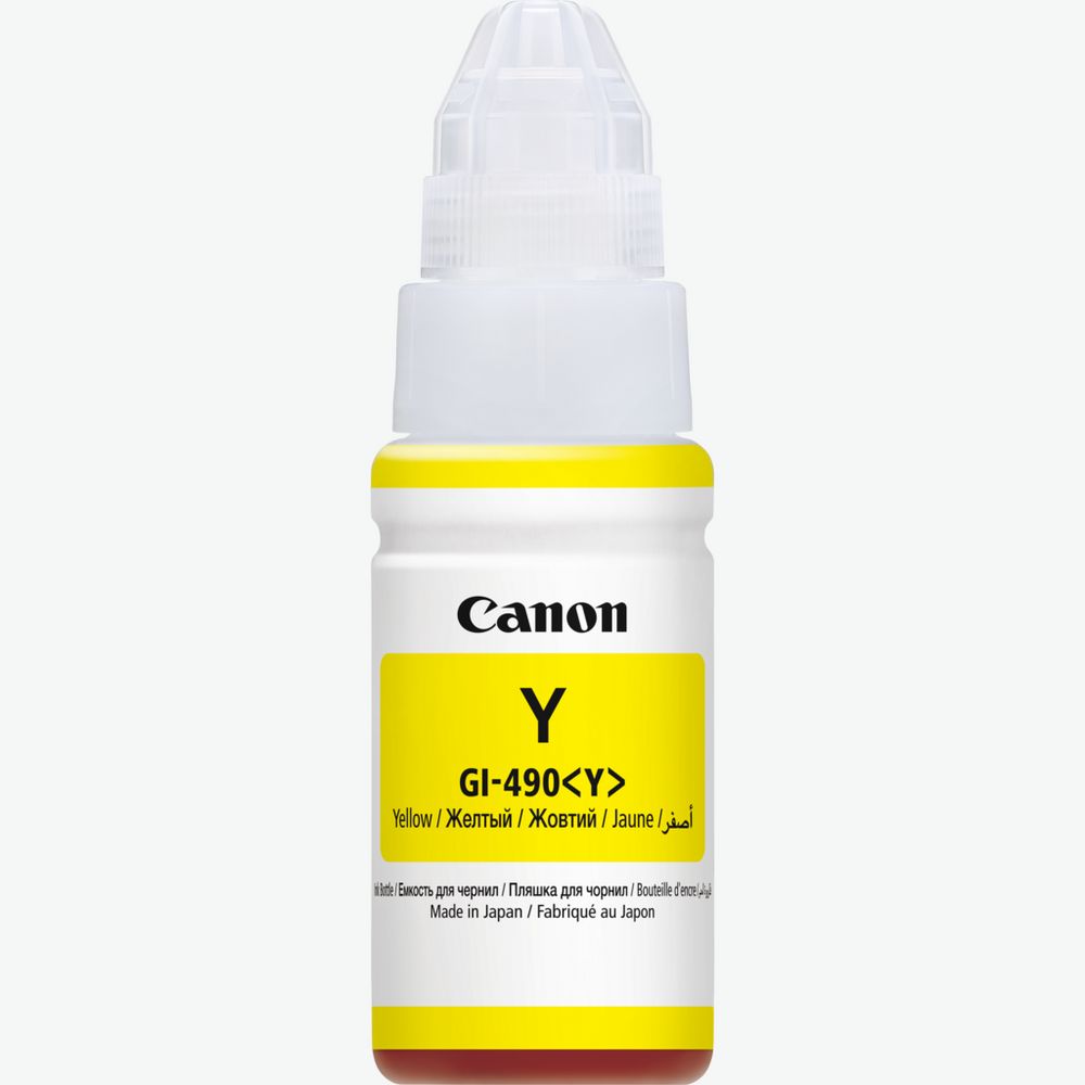 Canon Ink Bottle GI-490 Yellow 70ml (0666C001AA) 1 Canon Ink Bottle GI-490 Yellow 70ml (0666C001AA)
