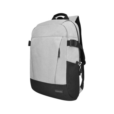 Promate Birger 15.6" Casual Laptop Backpack, Stretchable Polyester (BIRGER.GREY/BLUE)