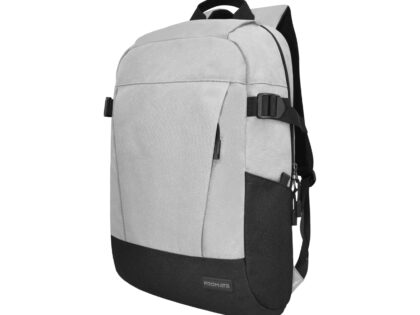 Promate Birger 15.6" Casual Laptop Backpack, Stretchable Polyester (BIRGER.GREY/BLUE)