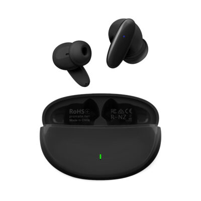 Promate Lush Compact Bluetooth v5.1 TWS IPX5 Earphones, Black (LUSH.BLACK/BLUE/PINK)