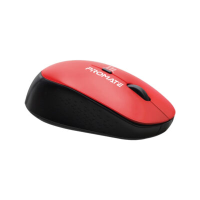 Promate Tracker 1600DPI MaxComfort Ergonomic Wireless Mouse (TRACKER.RED)