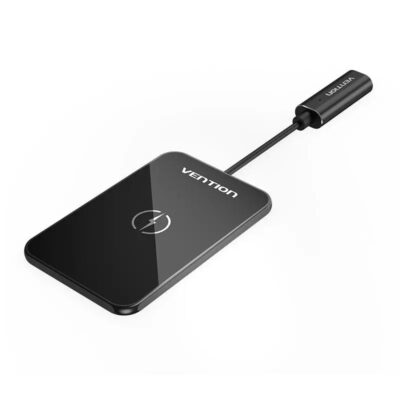 Vention Wireless Charger 15W Ultra-Thin Mirrored Surface 0.05M Black