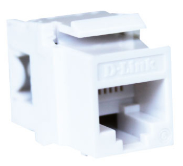 D-Link NKJ-C6WHI1B21 Cat6 UTP Keystone Jack White