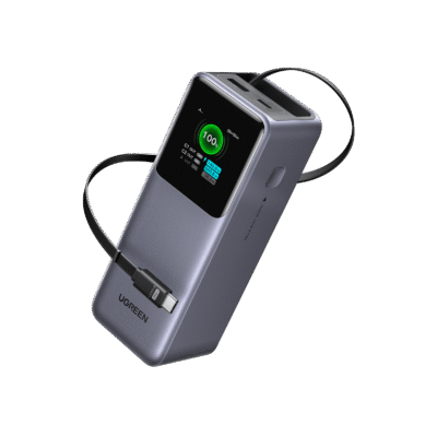 UGREEN PB726 20000mAh 165W Laptop Portable Power Bank with Retractable Cable - Black