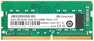 Transcend Laptop RAM DDR4 8GB So-DIMM 3200Mbps