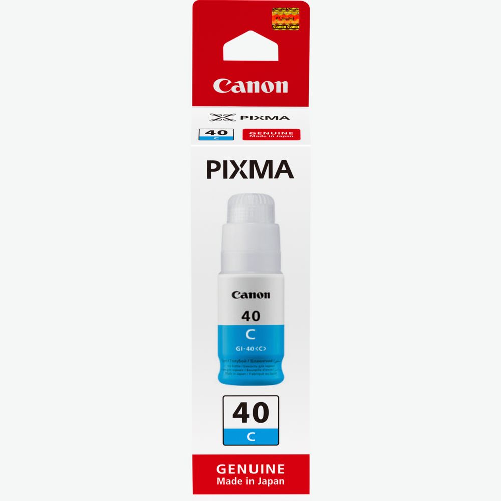 Canon Ink Bottle GI-40 Cyan (3400C001AA) 1 Canon Ink Bottle GI-40 Cyan (3400C001AA)