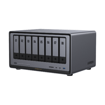 UGREEN CM755 DXP8800 Plus 8-Bay High-Performance Desktop NAS (Diskless) Intel i5-1235U 10-Core, 8GB DDR5, 128GB SSD