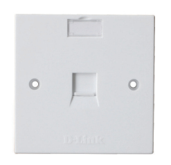 D-Link NFP-0WHI11 Single Faceplate with Shutter and ID Plate White