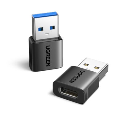 UGREEN US701 USB-A Male to USB-C Female Adapter 10Gbps (2-Pack)
