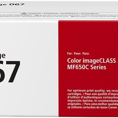Canon 067 Magenta Toner Cartridge for LBP631Cw LBP633Cdw MF651Cw Yield 1250 Pages (5100C002AA)