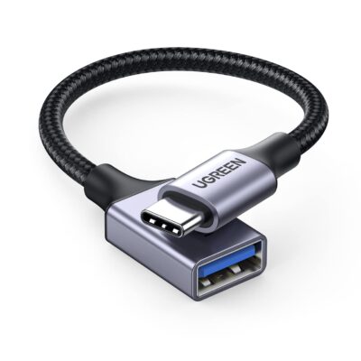 UGREEN US378 USB-C Male to USB 3.0 Female OTG Cable Black