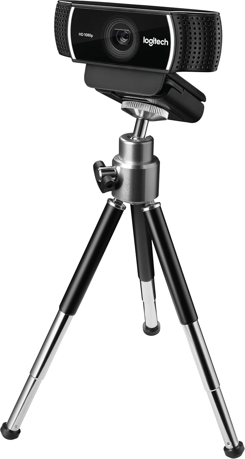 Logitech C922 Pro Stream Webcam with Tripod Stand (960-001090) 1 Logitech C922 Pro Stream Webcam with Tripod Stand (960-001090)