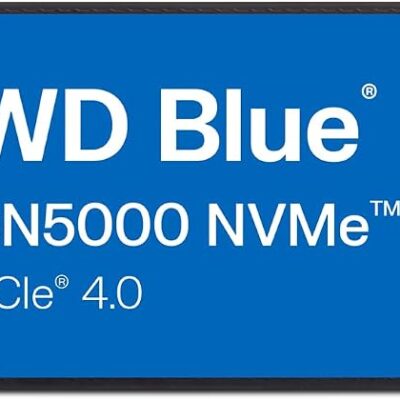 WD Blue SN5000 NVMe Internal SSD 500GB - PCIe Gen 4.0, M.2 2280, Up to 5150 MB/s (WDS500G4B0E)