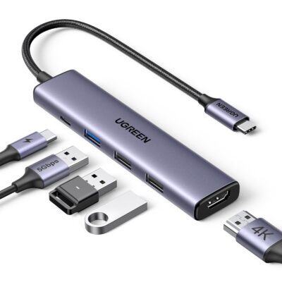 UGREEN CM478 5-in-1 Docking Station Gray