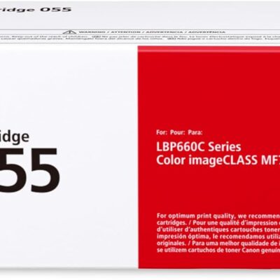 Canon 055 Cyan Toner Cartridge for MF742Cdw MF744Cdw Yield 2100 Pages (3015C003AA)